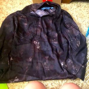 Vera want size small purple satin like material only worn a couple times great